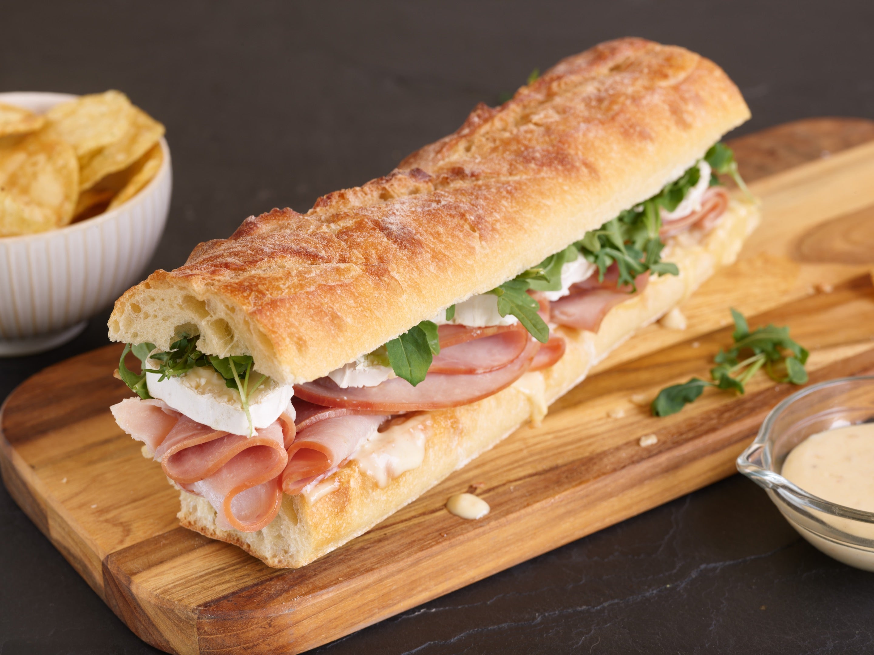 Topli sandwich šunka
